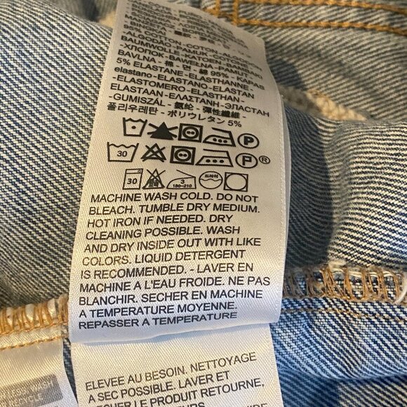 Levi's Hybrid Trucker Jean Jacket Hoodie Combo Gray Blue S #274F - Picture 12 of 13